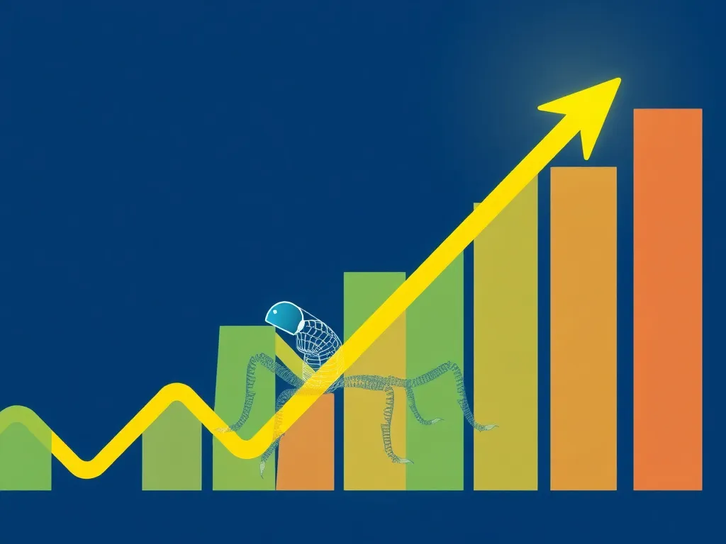 Depiction of a digital crawler indexing a website efficiently, high-quality, and professional look.